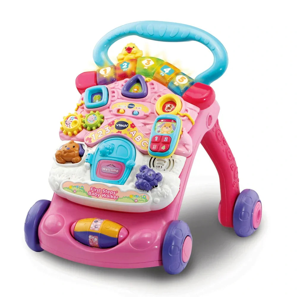 VTech Baby First Steps 2-in-1 Walker – Pink