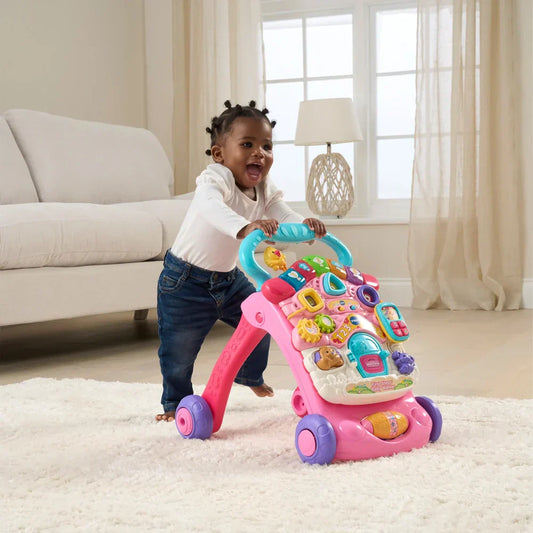 VTech Baby First Steps 2-in-1 Walker – Pink